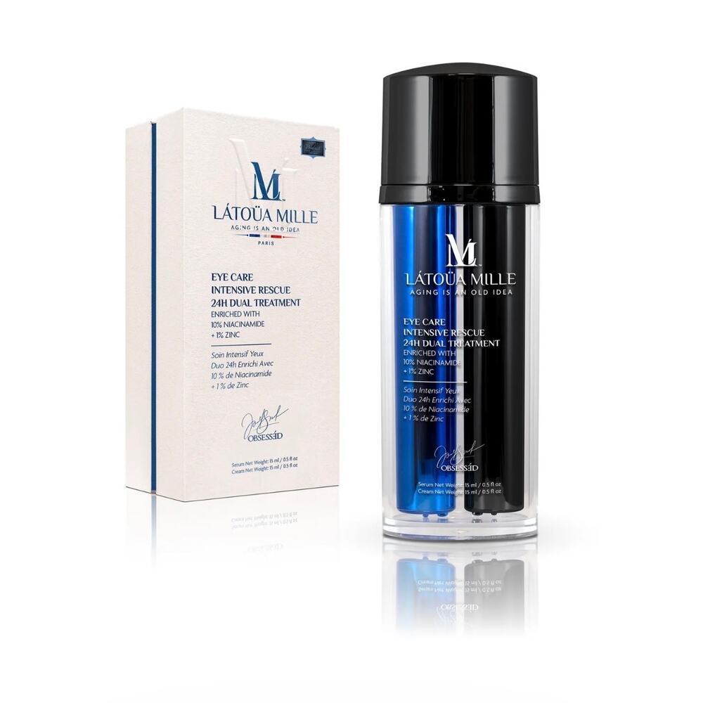 $950 New Latoua Mille Eye Care Intensive Rescue 24h Dual Treatment